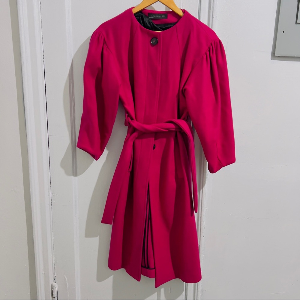 Zara Fuchsia Long Sleeve Dress